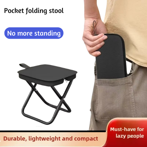 Portable folding stool